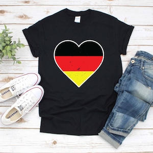 Oktoberfest Germany Flag Heart / T-Shirt / Tank Top / Hoodie /  Hoodie / Long Sleeve /  Apparel Gift