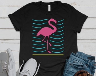 Retro Flamingo Pink Colorful, T-Shirt, Tank Top, Hoodie, Sweatshirt, Long Sleeve, Child  Hoodie, Apparel Gifttest
