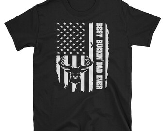 Best Buckin' Dad Funny Hunter Fathers Day Short-Sleeve  T-Shirt