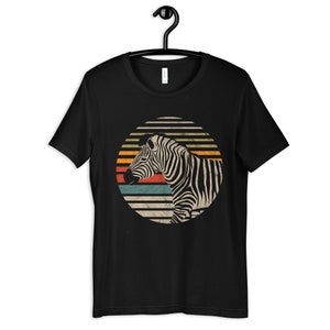 Retro Zebra Shirt, Colorful Zebras T-Shirt, Zoo Kids Tee, Hoodie, Sweatshirt, Tank Top, Long Sleeve