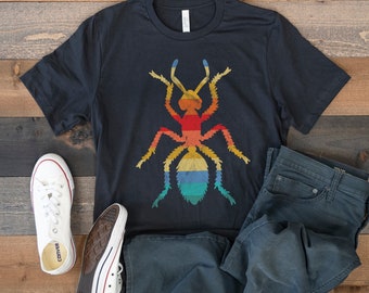 Ant T-Shirt, Retro Ant Tee, Insect Bugs Tank Top, Hoodie, Sweatshirt, Long Sleeve, Kids Tee Apparel Gift