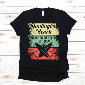 T-shirt Huntington Beach, tee-shirt Huntington Beach California, débardeur, sweat-shirt, sweat-shirt, manches longues, cadeau de vêtements pour enfants