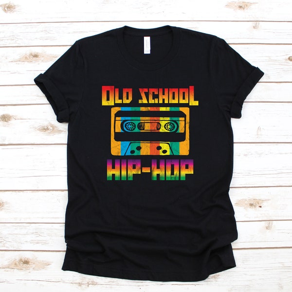 Old School Hip Hop Cassette T-Shirt, Retro Hip Hop Tank Top, Hoodie, Sweatshirt, Long Sleeve, Apparel Gift