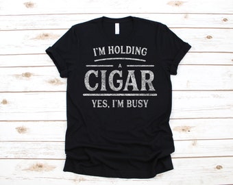 Zigarre lustige Rauchen Bekleidung Geschenk | T-Shirt | Lange Ärmel | Sweatshirt | Hoodie | Tank-Top