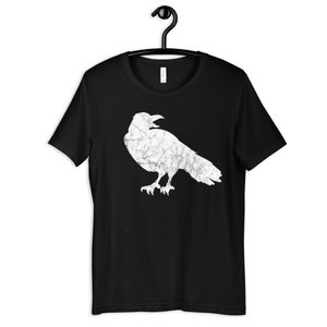Krähen Shirt, Retro Distressed Crow T-Shirt, Crows Damen T-Shirt, Hoodie, Sweatshirt, Tank Top, Kinder T-Shirt, Kleinkind Baby Kleidung