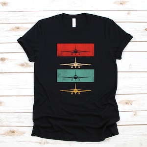 Retro Airplane T-Shirt, Pilot Gift, Plane Mechanic T-Shirt, Tank Top, Hoodie, Sweatshirt, Long Sleeve