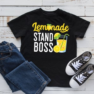 Lemonade Stand Boss T-Shirt, Tank Top, Hoodie, Sweatshirt, Long Sleeve, Kids Tee Apparel Gift