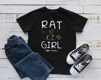 Rat Girl T-Shirt Cute Pet Rat Tee, Tank Top, Hoodie, Sweatshirt, Long Sleeve, Kids Tee Apparel Gift