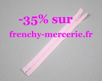 Fermeture éclair 20cm - Rose