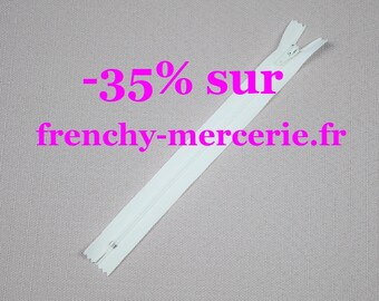 Fermeture éclair 20cm - Ecru