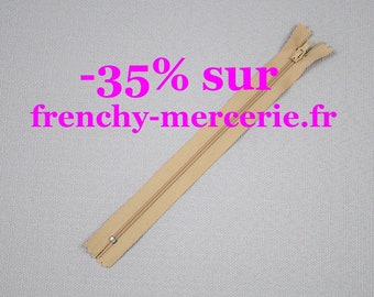 Fermeture éclair 20cm - Beige