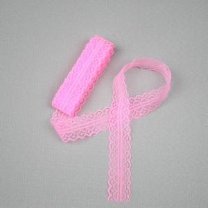 Dentelle 28mm - Rose (différentes tailles)