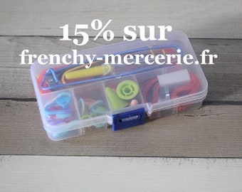 Boite accessoires pour tricot et crochet