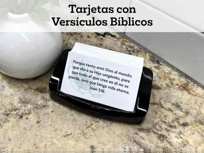 Tarjetas con Versículos Bíblicos 100 Tarjetas Español Cien Tarjetas Versículos 100 Spanish Bible Verse Cards image 1