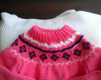 Girls Nordic Sweater.