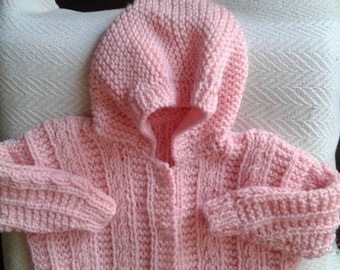 Hand Knitted Baby Sweater.