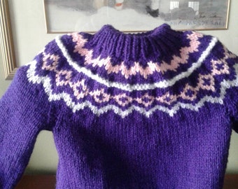 Girls Nordic Sweater.