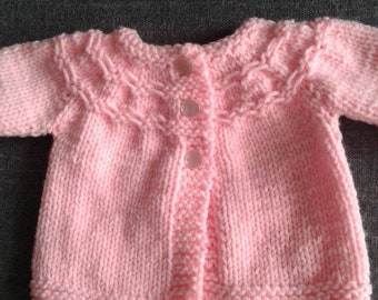 Hand Knitted Baby Sweater.