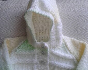 Hand Knitted Multi Colour Little Girls Sweater.