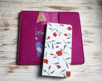 Hobonichi Wochenplanerhülle aus Leder / A5-Notizbuchhülle aus Leder / Hobonichi A6-Techo-Hülle / B6 Slim Planerhülle