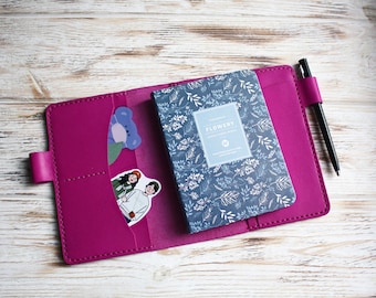 Leather Hobonichi techo cover A6 / B6 slim planner cover / Hobonichi Weeks mega cover / Hobonichi A5 cover leather