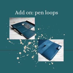 Add on pen loop for Hobonichi cover / Planner pen holder