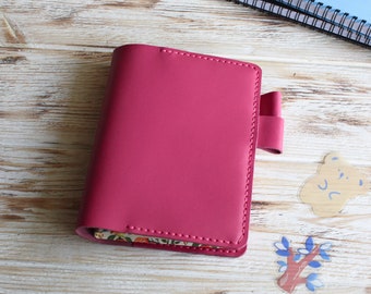 Rosa Leder Hobonichi Techo Cover A6 / B6 soft Leder Planer Cover / Hobonichi Weeks Mega Cover / A5 Notizbuch Cover