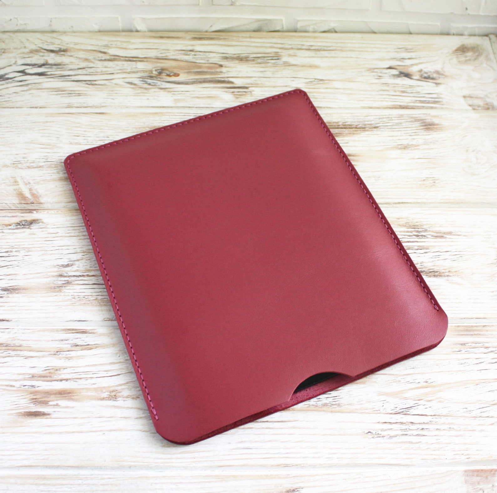 pink leather laptop sleeve