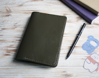 Olivgrüne Leder A6 Hobonichi Techo Cover / Hobonichi Wochen Mega Cover / B6 Slim Leder Planerhülle / Hobonichi A5 Planerhülle