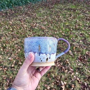 Large Coffee Mug Hand Thrown Pottery Handmade Stoneware Ceramic cup tea hand made one-of-a-kind morning coffee pottery