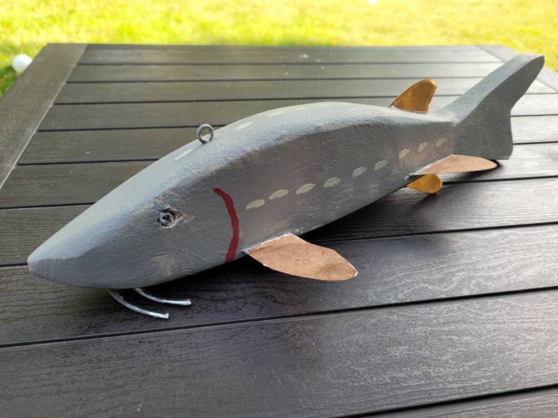14 The Original Lake Sturgeon Spearing Decoy Etsy