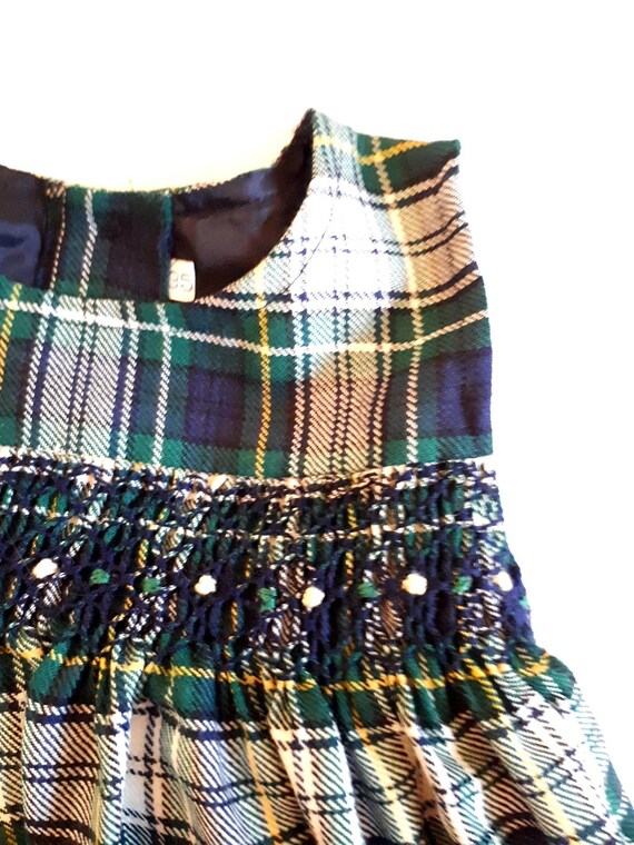 1 year old retro and vintage 1980 baby dress with