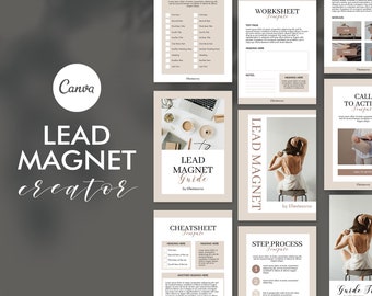 Blei Magnet Canva Template Bundle - Opt-In Freebies (A4 & US Letter)