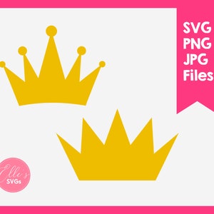 Crowns Svg, Princess Crown Cut File, Kings Crown Clipart, Digital Clipart, Cricut, Silhouette Personal and Commercial Use, INSTANT Download