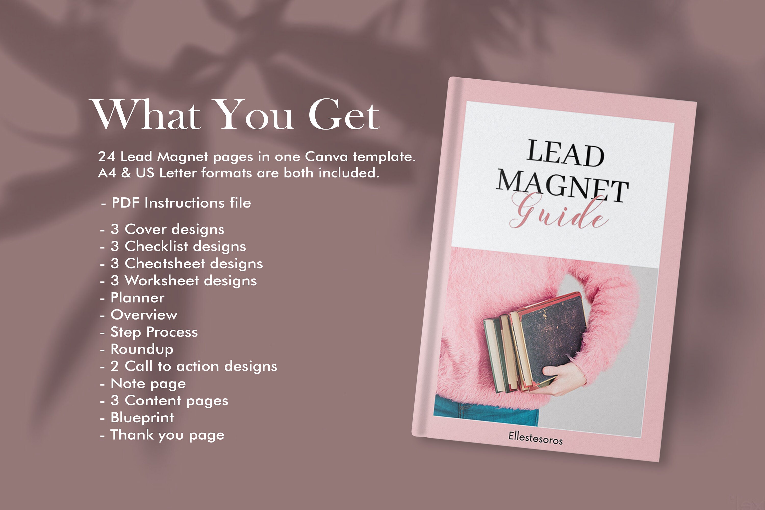 Lead Magnet Canva Template Bundle - Workbook Templates - Pinterest ...
