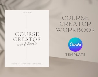 Szablon skoroszytu Course Creator, Szablon e-booka, Szablon Canva, Szablon skoroszytu, Kurs online, Szablon listy kontrolnej, Magnes ołowiowy