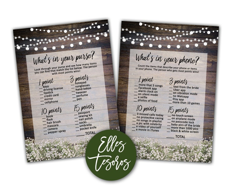 Rustic Bridal Shower Games and Signs Printable Bridal Shower Bundle Bridal Shower Games Bridal Shower Signs Package Rustic Instant Download