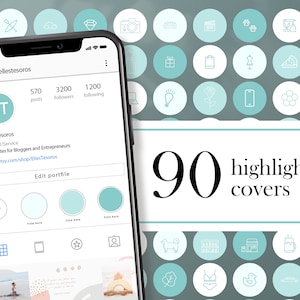 90 Mint Instagram Highlight Cover, Outlines Instagram Highlights, Social Media Icons, Insta Highlight Cover, Instagram, Instagram Icons Teal