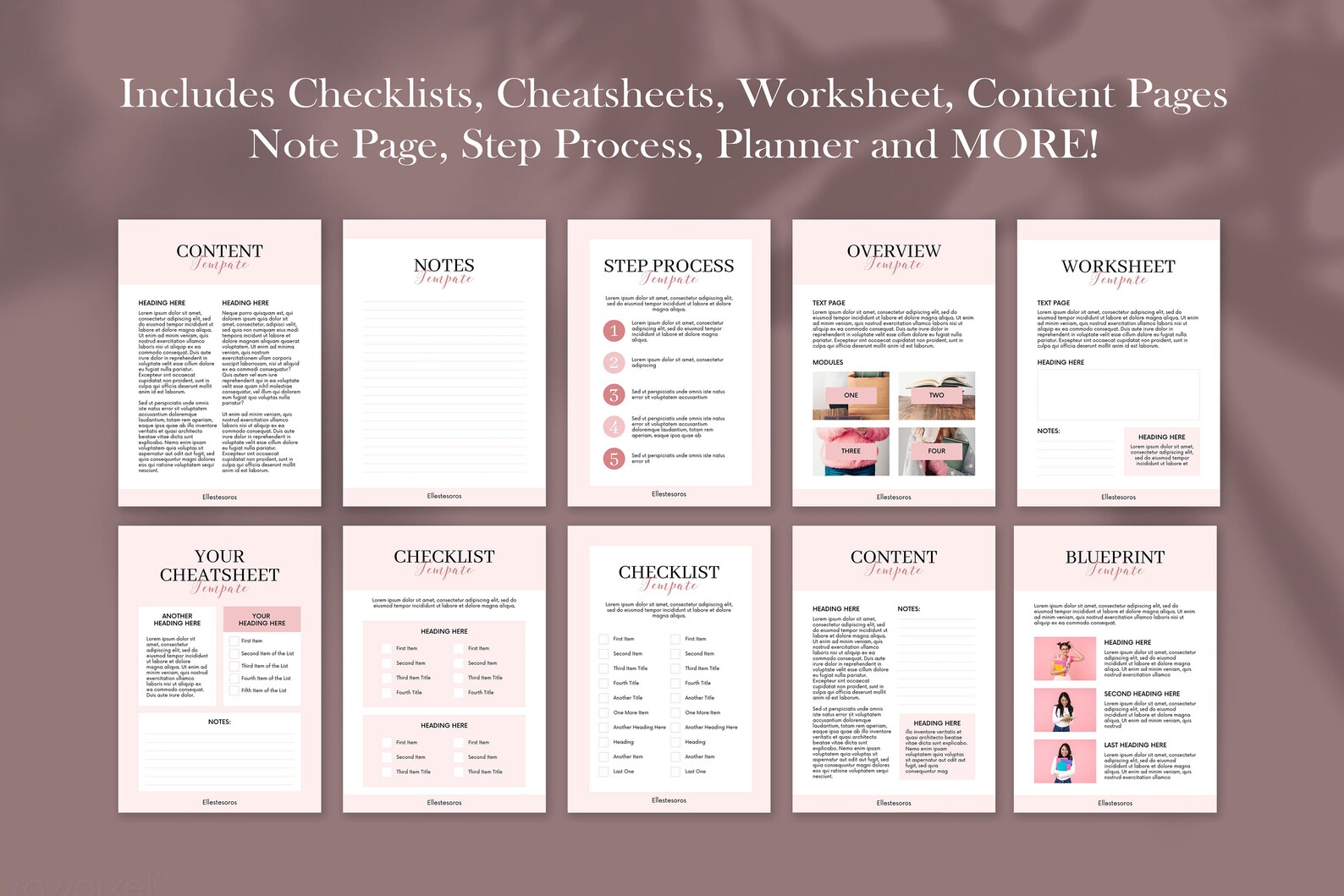 Lead Magnet Canva Template Bundle - Workbook Templates - Pinterest ...