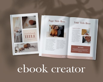 Szablon skoroszytu Canva, kreator kursów online (format US Letter i A4)