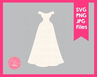 what is a paper dress Bridal Dress Svg, Dress Cut File, Wedding Dress Digital Clipart, Silhouette, Cricut, Personal and Commercial Use, INSTANT Download, Cut File