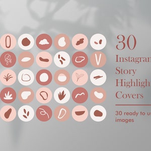 Abstraktes Instagram Highlight Cover, 30 Instagram Highlights, Social Media Icons, Rose Highlight Cover, Instagram, Instagram Highlight Cover