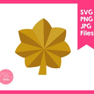 U.S. Army Major Svg, Major Cut File, Army Major Clipart, Oak Leaf Svg, Cricut, Silhouette, Persoonlijk en commercieel gebruik, INSTANT Download