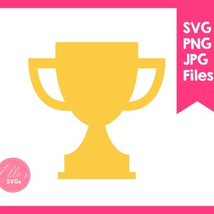 Trophy Svg, Trophy Cut Datei, Champion Clipart, Cup Schablone, Silhouette, Cricut, persönliche und kommerzielle Nutzung, INSTANT Download, Cut Files