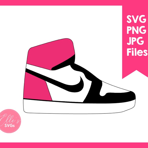 Sneaker Svg, Sneaker Cut File, Sneaker Digital Clipart, Silhouette, Cricut, Personal and Commercial Use, Air, INSTANT Download, DIGITAL File