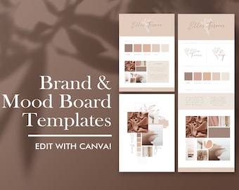 Editable Interior Design Mood Board Template Bundle Kitchen Mood Board ...