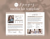2 Pages Media Kit Template | Blogger | Media Press Kit Template | Canva Template | Influencer Media Kit Template | Instagram Influencer