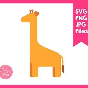 Cute Giraffe Svg, Giraffe Cut File, Giraffe Clipart, Safari Animals, Safari, Cricut, Silhouette, Personal & Commercial Use, INSTANT Download