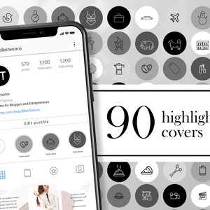 90 Minimalist Instagram Highlight Cover, Outlines Instagram Highlights, Social Media Icons, Insta Highlight Cover, Instagram, Instagram