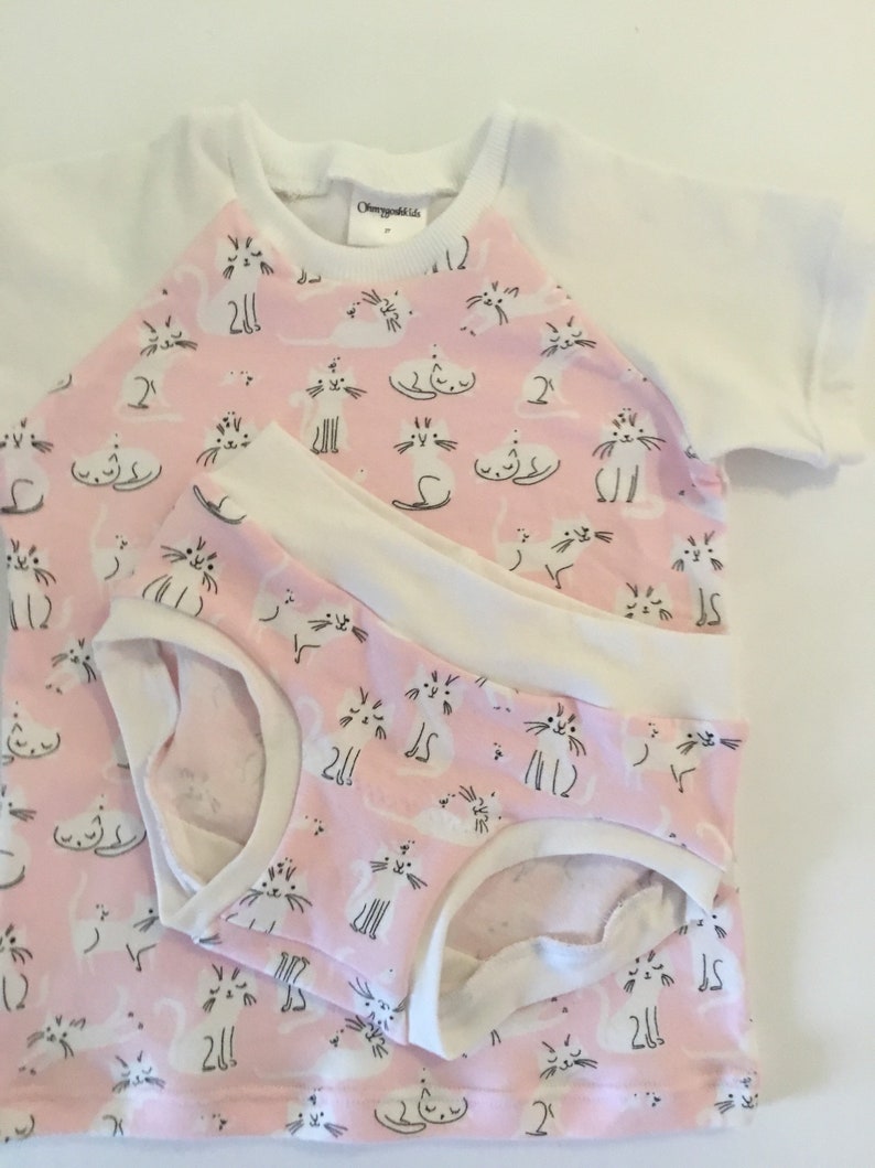Toddlers underwear and T shirt set. Little girls underwear and Etsy